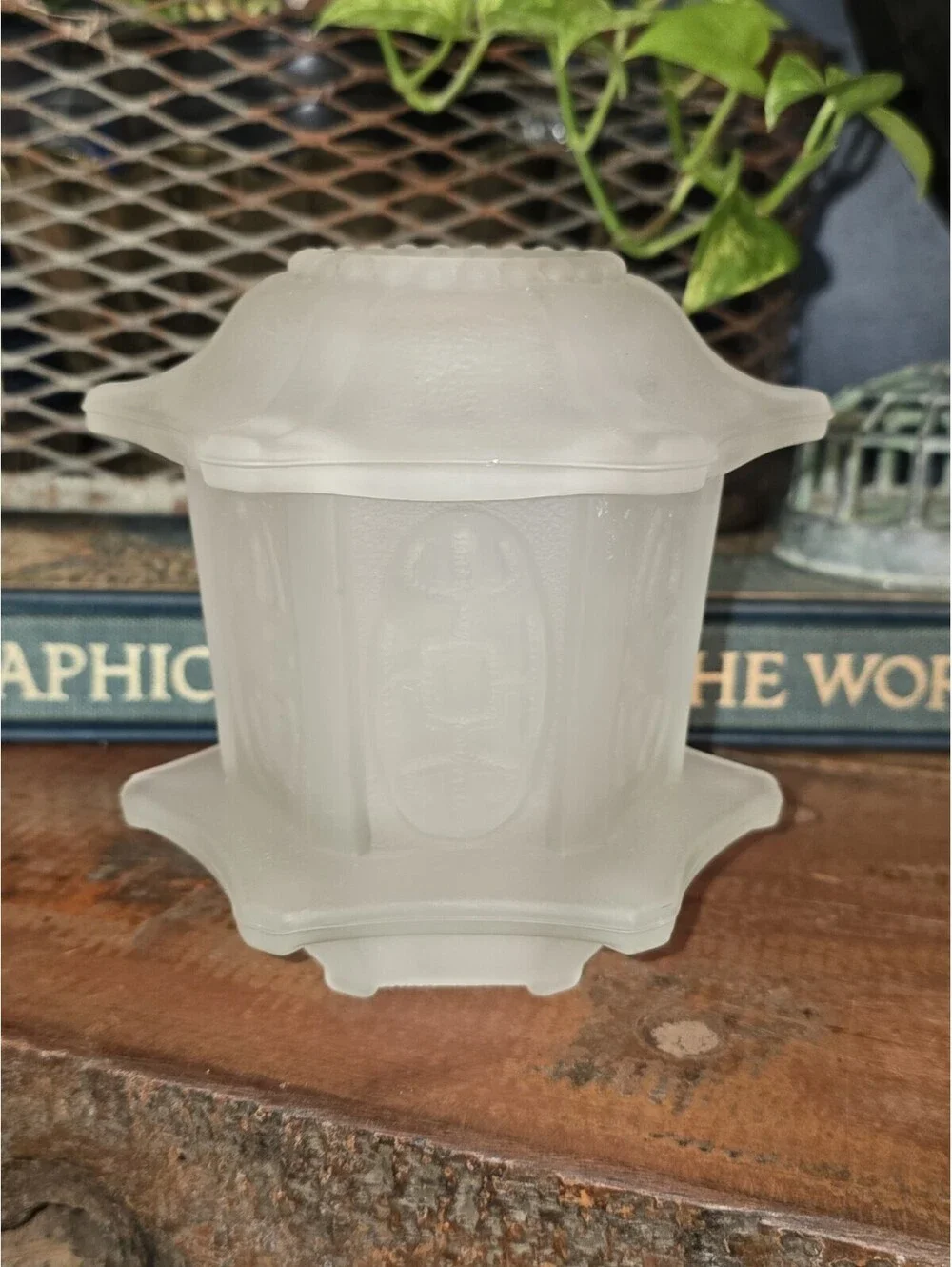 HOMCO Frosted Glass Pagoda Fairy Lamp Fairy Light